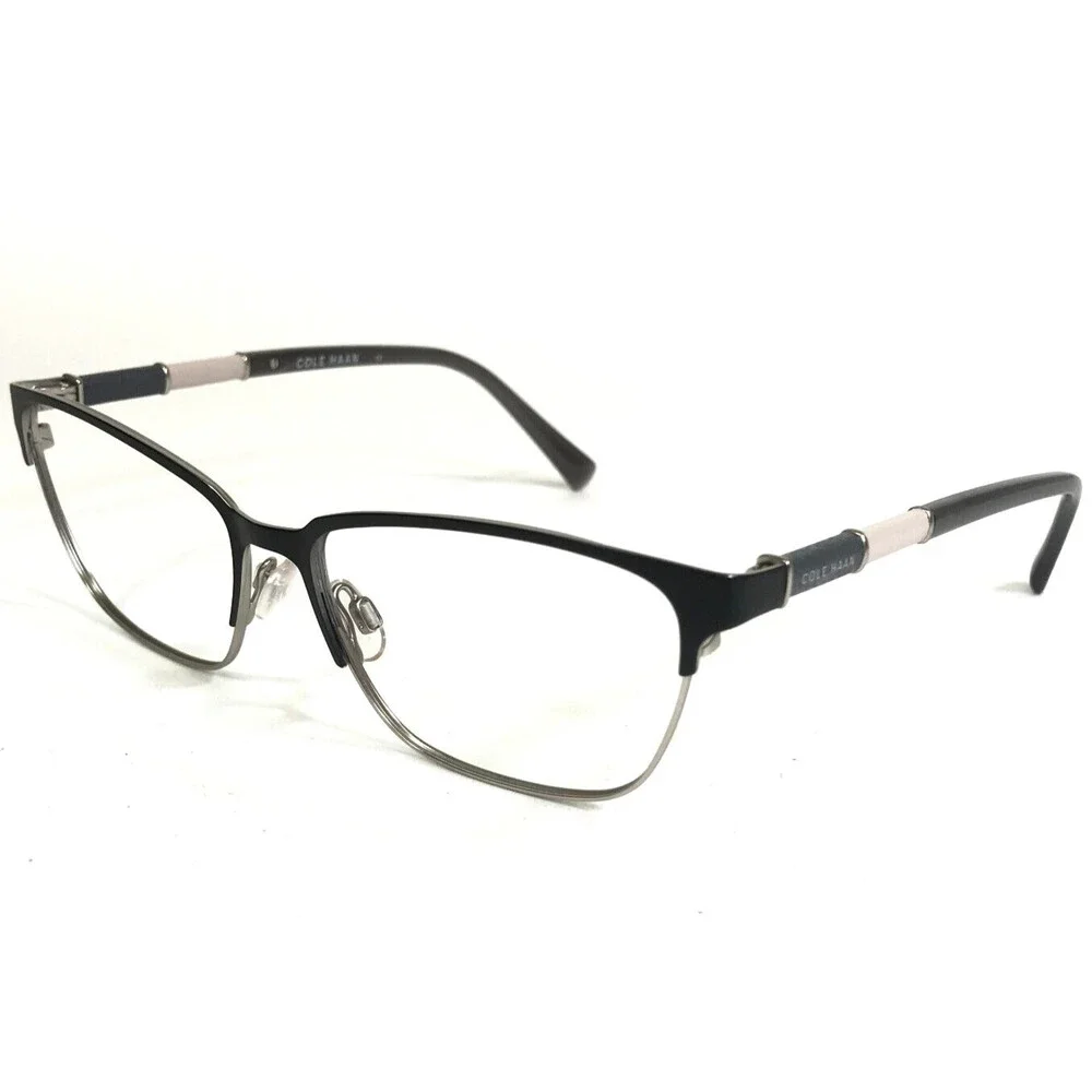 Cole Haan Eyeglasses Frames CH5032 001 BLACK Gray Cat Eye Full Rim 54-15-135